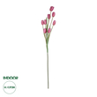 GloboStar® Artificial Garden PINK TULIP BRANCH 21319 Τεχνητό Διακοσμητικό Κλαδί Ροζ Τουλίπα Y92cm