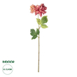 GloboStar® Artificial Garden PINK DHALIA BRANCH 21334 Τεχνητό Διακοσμητικό Ροζ Κλαδί Ντάλια Y60cm