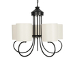 GLOBOSTAR® TRITON 203-0253 Vintage Κρεμαστό Φωτιστικό Οροφής με Ντουί 5 x E27 AC 220-240V IP20 - Μαύρο & Μπεζ - Μ50 x Π50 x Υ48cm