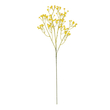 GloboStar® Artificial Garden YELLOW BRANCH BABY BREATH 21370 Τεχνητό Διακοσμητικό Κλαδί Κίτρινης Γυψοφίλης Y61cm