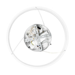 GLOBOSTAR® VENOM 61174 Μοντέρνο Κρεμαστό Φωτιστικό Οροφής LED 30W 3513lm 120° AC 220-240V IP20 Ρυθμιζόμενο Λευκό CCT με Χειριστήριο από 2700K έως 6000K Dimmable - Lumileds SMD Chip - Λευκό Ματ - Μ40 x Π40 x Υ6.5cm - 3 Χρόνια Εγγύηση