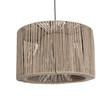 GLOBOSTAR® ZYLINDER 205-0022 Boho Κρεμαστό Φωτιστικό Οροφής με Ντουί 1 x E27 AC 220-240V IP20 - Μπεζ - M50 x Π50 x Υ32cm