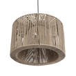GLOBOSTAR® ZYLINDER 205-0022 Boho Κρεμαστό Φωτιστικό Οροφής με Ντουί 1 x E27 AC 220-240V IP20 - Μπεζ - M50 x Π50 x Υ32cm