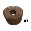 GLOBOSTAR® ZYLINDER 205-0023 Boho Κρεμαστό Φωτιστικό Οροφής με Ντουί 1 x E27 AC 220-240V IP20 - Καφέ - M80 x Π80 x Υ51cm