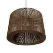 GLOBOSTAR® ZYLINDER 205-0023 Boho Κρεμαστό Φωτιστικό Οροφής με Ντουί 1 x E27 AC 220-240V IP20 - Καφέ - M80 x Π80 x Υ51cm