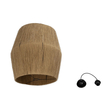 GLOBOSTAR® CONE 205-0058 Boho Κρεμαστό Φωτιστικό Οροφής με Ντουί 1 x E27 AC 220-240V IP20 - Μπεζ - M55 x Π55 x Υ50cm