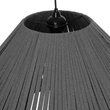 GLOBOSTAR® NUI 205-0066 Boho Κρεμαστό Φωτιστικό Οροφής με Ντουί 1 x E27 AC 220-240V IP20 - Γκρι - M60 x Π60 x Υ41cm