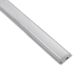 GLOBOSTAR® ALP-LINEAR CURBARIO 70802-1M Επιφανειακό Εύκαμπτο Προφίλ Αλουμινίου με Λευκό Γαλακτερό Πατητό Κάλυμμα για Ταινίες LED IP20 - Ασημί & Λευκό - Μ100 x Π1.8 x Υ0.5cm