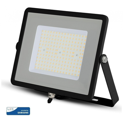 V-TAC Προβολέας LED SMD Slim 100W 100° 11500lm IP65 Samsung Chip G2 High Lumen Μαύρο Σώμα Ψυχρό Λευκό 21767