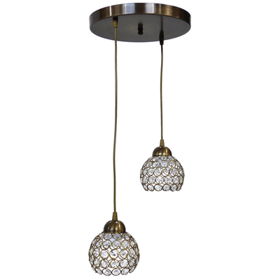 CHRIS 2L PENDEL BR CRYSTAL