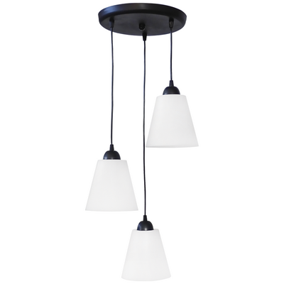 Φωτιστικό ανισόπεδο FUN-01 PENDEL 3L BL-WH