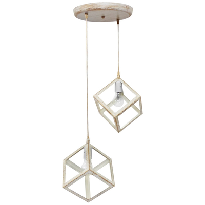 KYVOS/2L WHITE-BRONZE PENDEL 2/L ΚΡΕΜΑΣΤΟ ΜΕΤ.