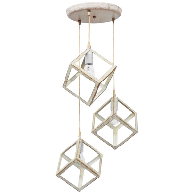KYVOS/3L WHITE-BRONZE PENDEL 3/L ΚΡΕΜΑΣΤΟ ΜΕΤ.