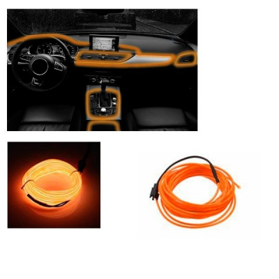 Εύκαμπτο φωτιζόμενο καλώδιο Neon Πορτοκαλί GloboStar 08001