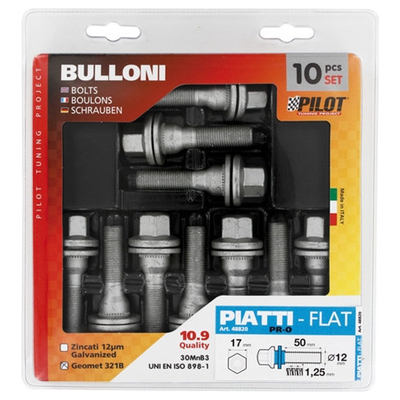 ΜΠΟΥΛΟΝΙΑ ΙΣΙΑ ΜΕ ΡΟΔΕΛΑ 12Χ1.25 50mm 17ΚΛΕΙΔΙ