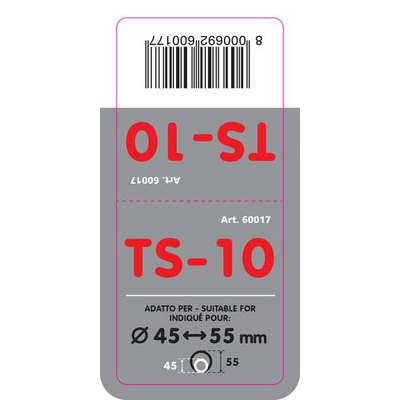 ΑΚΡΟ ΕΞΑΤΜΙΣΗΣ TS-10 45-55mm - ΤΕΤΡΑΓΩΝΟ