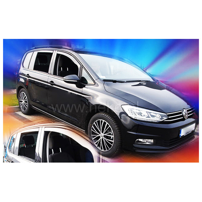 VW TOURAN 5D 2015+ ΣΕΤ ΑΝΕΜΟΘΡΑΥΣΤΕΣ ΑΥΤΟΚΙΝΗΤΟΥ ΑΠΟ ΕΥΚΑΜΠΤΟ ΦΙΜΕ ΠΛΑΣΤΙΚΟ HEKO - 4 ΤΕΜ