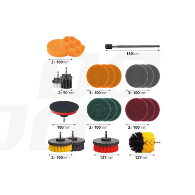 ΒΟΥΡΤΣΕΣ ΚΑΘΑΡΙΣΜΟΥ ΚΑΙ ΓΥΑΛΙΣΜΑΤΟΣ ΣΕΤ 22ΤΕΜ ΓΙΑ ΔΡΑΠΑΝΟ ΜΕ ΑΝΤΑΠΤΟΡΑ DBS-03 AMIO