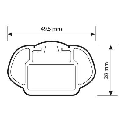 SKODA RAPID SPACEBACK 5D 2013+ ΜΠΑΡΕΣ ΟΡΟΦΗΣ ΑΛΟΥΜΙΝΙΟΥ ΚΑΙ ΜΠΑΓΚΑΖΙΕΡΑ BOX 430 LT (ΛΕΥΚΗ/ΓΥΑΛΙΣΤΕΡΗ) NORDRIVE