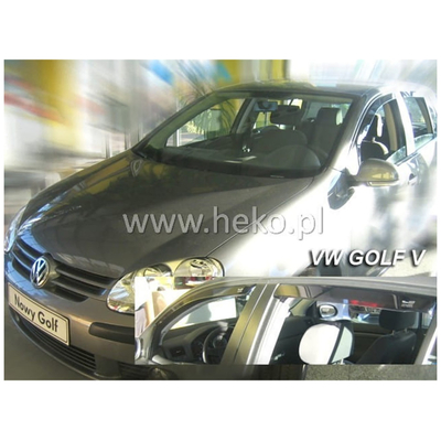 VW GOLF 5 5D HTB 2004-2008 ΣΕΤ ΑΝΕΜΟΘΡΑΥΣΤΕΣ ΑΥΤΟΚΙΝΗΤΟΥ ΑΠΟ ΕΥΚΑΜΠΤΟ ΦΙΜΕ ΠΛΑΣΤΙΚΟ HEKO - 4 ΤΕΜ.