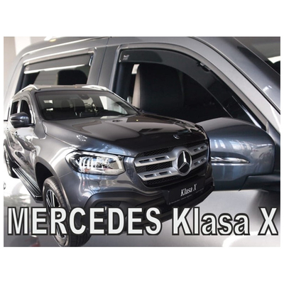 MERCEDES X-KLAS W470 4D 2017+ ΣΕΤ ΑΝΕΜΟΘΡΑΥΣΤΕΣ ΑΥΤΟΚΙΝΗΤΟΥ ΑΠΟ ΕΥΚΑΜΠΤΟ ΦΙΜΕ ΠΛΑΣΤΙΚΟ HEKO - 4 ΤΕΜ.