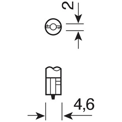 ΛΑΜΠΑΚΙ LED T3 24V W2x4.6d (Λευκό)