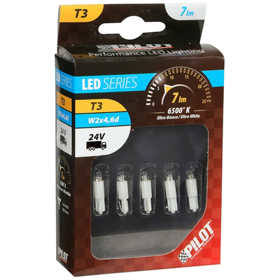 ΛΑΜΠΑΚΙ LED T3 24V W2x4.6d (Λευκό)