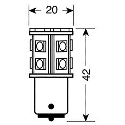 ΛΑΜΠΑΚΙ P21W 12V BA15s HYPER-LED48