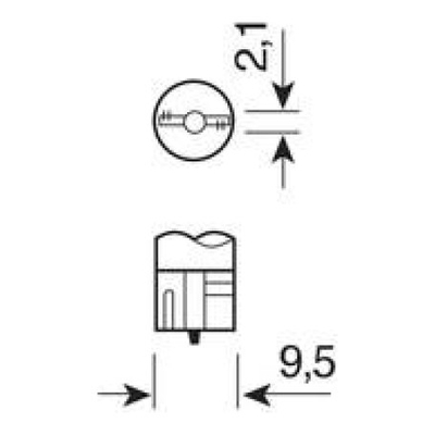 W3W 24V 3W W2,1x9,5d 2ΤΕΜ.