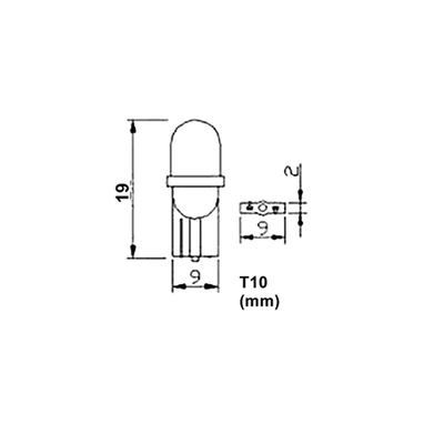 Λαμπά W5W 8xSMD 3528 12V Λευκή 2τεμ