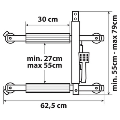 ΓΡΥΛΟΣ ΥΔΡΑΥΛΙΚΟΣ ΜΕ ΡΟΔΑΚΙΑ (680 kg) - 1 ΤΕΜ.