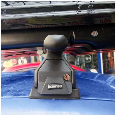 MAZDA 3 5D 2003-2013 KIT ΜΕ ΜΠΑΡΕΣ ΟΡΟΦΗΣ ΑΛΟΥΜΙΝΙΟΥ ΚΑΙ ΜΠΑΓΚΑΖΙΕΡΑ ΟΡΟΦΗΣ MANIA 460 DUO MENABO (AL2-3360/MB-FIX509FP-3290/MB-3540/MB)