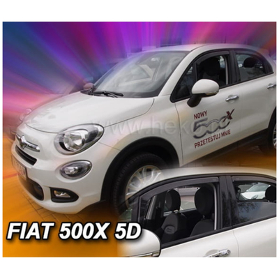 FIAT 500X 5D 2015 ΣΕΤ ΑΝΕΜΟΘΡΑΥΣΤΕΣ ΑΥΤΟΚΙΝΗΤΟΥ ΑΠΟ ΕΥΚΑΜΠΤΟ ΦΙΜΕ ΠΛΑΣΤΙΚΟ HEKO - 4 ΤΕΜ.