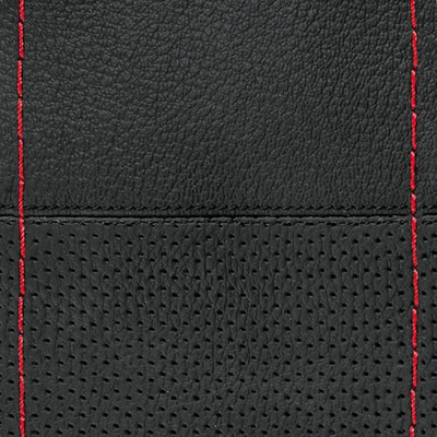 ΡΑΦΤΟ ΚΑΛΥΜΜΑ ΤΙΜΟΝΙΟΥ ΜΕ ΕΝΑΛΛΑΞ ΣΧΕΔΙΟ  ΔΕΡΜΑΤΙΝΟ SPORT ΜΑΥΡΟ ΜΕ ΚΟΚΚΙΝΗ ΡΑΦΗ