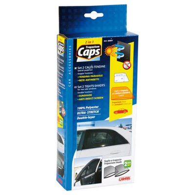 ΠΛΑΙΝΑ ΚΟΥΡΤΙΝΑΚΙΑ ΕΛΑΣΤΙΚΑ ΦΟΡΕΤΑ CAPS 2in1 63>114x46cm LAMPA - 2 ΤΕΜ.