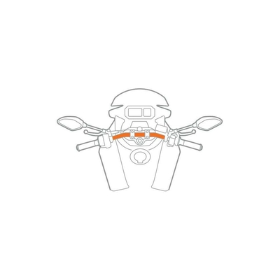 ΒΑΣΗ ΣΤΗΡΙΞΗΣ ΚΙΝΗΤΟΥ MOTO DONUT ΓΙΑ ΜΠΑΡΑ 22-32 mm (ΘΗΚΕΣ OPTI CASE) TITAN SERIES LAMPA  - 1 TEM.