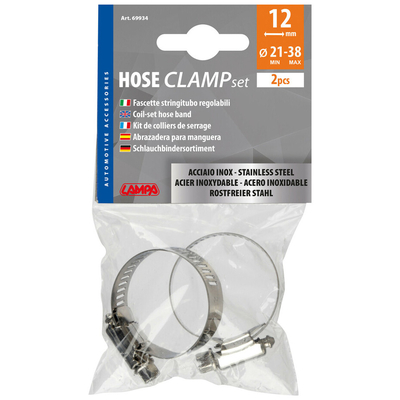 ΚΟΛΙΕΔΕΣ ΣΦΙΓΚΤΗΡΕΣ ΥΨΟΥΣ 12mm & ΔΙΑΜΕΤΡΟΥ 21>38mm ΑΠΟ ΑΝΟΞΕΙΔΩΤΟ ΑΤΣΑΛΙ 2 ΤΕΜ.