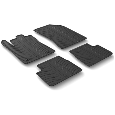 CITROEN C3 11/2016+ ΜΑΡΚΕ ΠΑΤΑΚΙΑ SUMISURA ΛΑΣΤΙΧΟ ΣΕ ΜΑΥΡΟ ΧΡΩΜΑ ME ΚΟΥΜΠΩΜΑΤΑ LAMPA - 4 ΤΕΜ.