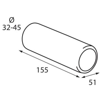 ΑΚΡΟ ΕΞΑΤΜΙΣΗΣ ΣΤΡΟΓΓΥΛΟ  Τ-5 32-45mm