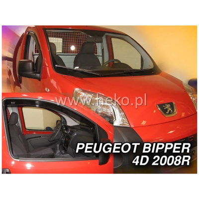 FIAT FIORINO / QUBO 4D/5D 2008+ / PEUGEOT BIPPER / CITROEN NEMO ΖΕΥΓΑΡΙ ΑΝΕΜΟΘΡΑΥΣΤΕΣ VAN ΑΠΟ ΕΥΚΑΜΠΤΟ ΦΙΜΕ ΠΛΑΣΤΙΚΟ HEKO - 2 ΤΕΜ.