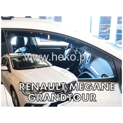 RENAULT MEGANE 5D 2016+ / MEGANE IV HTB / GRANDTOUR SEDAN 4D/5D 2016+ ΖΕΥΓΑΡΙ ΑΝΕΜΟΘΡΑΥΣΤΕΣ ΑΠΟ ΕΥΚΑΜΠΤΟ ΦΙΜΕ ΠΛΑΣΤΙΚΟ HEKO - 2 ΤΕΜ.
