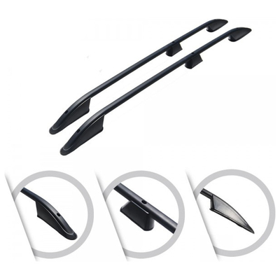 CITROEN BERLINGO 08+ /PEUGEOT PARTNER 08+ ΠΑΡΑΛΛΗΛΕΣ ΜΠΑΡΕΣ ΟΡΟΦΗΣ ΑΛΟΥΜΙΝΙΟΥ L1 ΜΑΥΡΕΣ