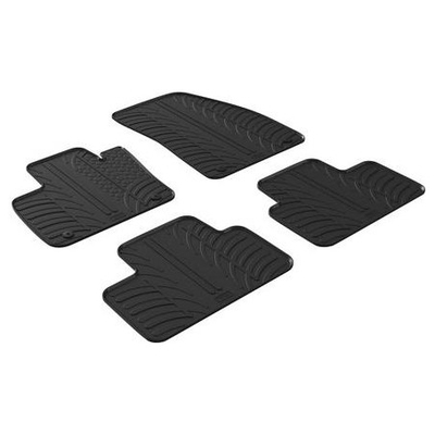 FIAT PANDA 02/2012-20/2010 / FIAT PANDA CITY CROSS 10/2014+ ΜΑΡΚΕ ΠΑΤΑΚΙΑ SUMISURA ΛΑΣΤΙΧΟ ΣΕ ΜΑΥΡΟ ΧΡΩΜΑ ΜΕ 1 ΚΟΥΜΠΩΜΑ LAMPA - 4 ΤΕΜ.