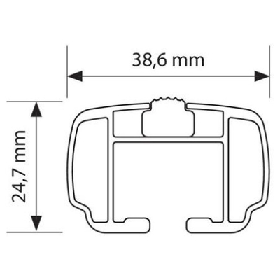 ΜΠΑΡΕΣ ΟΡΟΦΗΣ YURO (M) 120cm ΑΛΟΥΜΙΝΙΟΥ 2ΤΕΜ. ΜΕ ΚΛΕΙΔΑΡΙΕΣ ΓΙΑ ΟΧΗΜΑΤΑ ΜΕ STANDARD RAILING