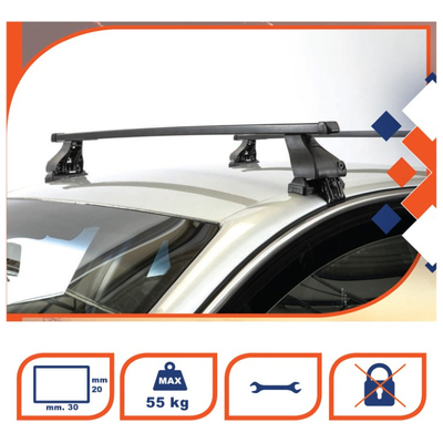 ΜΠΑΡΕΣ ΟΡΟΦΗΣ K1 112 cm K39 (ΤΕΤΡΑΓΩΝΕΣ/ΑΤΣΑΛΙ) - 2 ΤΕΜ.