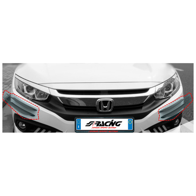 ΔΙΑΚΟΣΜΗΤΙΚΑ ΦΤΕΡΑ SPOILER ΠΡΟΦΥΛΑΚΤΗΡΑ ΜΑΥΡΑ CANARDS 2ΤΕΜ.