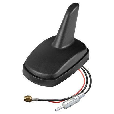 ΚΕΡΑΙΑ ΚΑΡΧΑΡΙΑΣ AERO-FIN 4 12V ΜΑΥΡΗ AM/FM/GPS ΜΕ ΕΝΙΣΧΥΤΗ ΣΗΜΑΤΟΣ 55x85x64mm