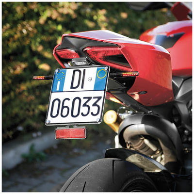 ΦΛΑΣ ΠΙΣΩ ΓΙΑ MOTO LINE SQ 12V SMD LED 3 ΧΡΗΣΕΩΝ ΘΕΣΕΩΣ/STOP/ΦΛΑΣ (ΜΑΥΡΟ 92 X 16 mm) - 2 ΤΕΜ.