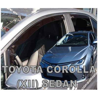 TOYOTA COROLLA XII 4D SEDAN 2018+ ΣΕΤ ΑΝΕΜΟΘΡΑΥΣΤΕΣ ΑΥΤΟΚΙΝΗΤΟΥ ΑΠΟ ΕΥΚΑΜΠΤΟ ΦΙΜΕ ΠΛΑΣΤΙΚΟ HEKO - 4 ΤΕΜ.