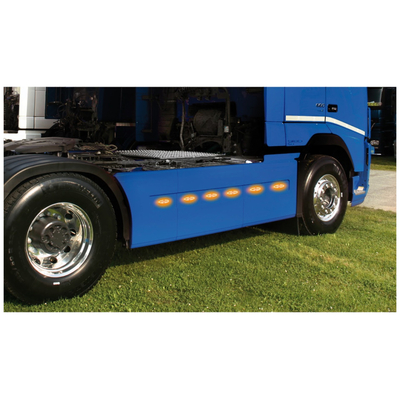 ΦΩΣ ΟΓΚΟΥ 4LED ΠΟΡΤΟΚΑΛΙ ΧΡΩΜΑΤΟΣ SMD 12/24V 124 mm -1ΤΕΜ.